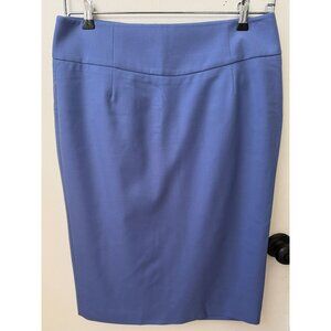 J Crew Pencil Skirt ~ Super 120's Merino Wool ~ Blue ~ Size 12
